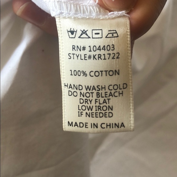 NEW***  JOA 100% Cotton white top - Picture 9 of 9